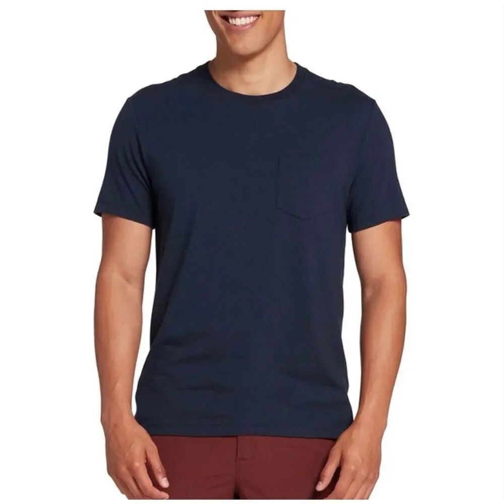 VRST men’s essential pocket darker ardosia slate cotton stretch shirt size S NWT